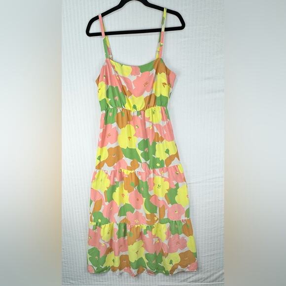 Social Standard Sanctuary Get-Away Maxi Dress Floral Burst Sundress Size Large - Picture 1 of 7